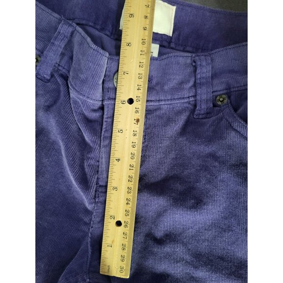 SO Kohls Purple Corduroy Pants Juniors SZ 11 Low Rise Straight Leg Boho y2k - Picture 9 of 11